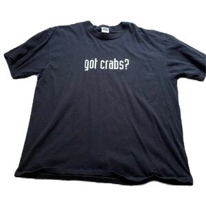 Joe’s Crab Shack XL vintage black and white slogan tee